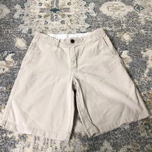 Gap Kids Boys Linen Beige Shorts Adjustable Waist